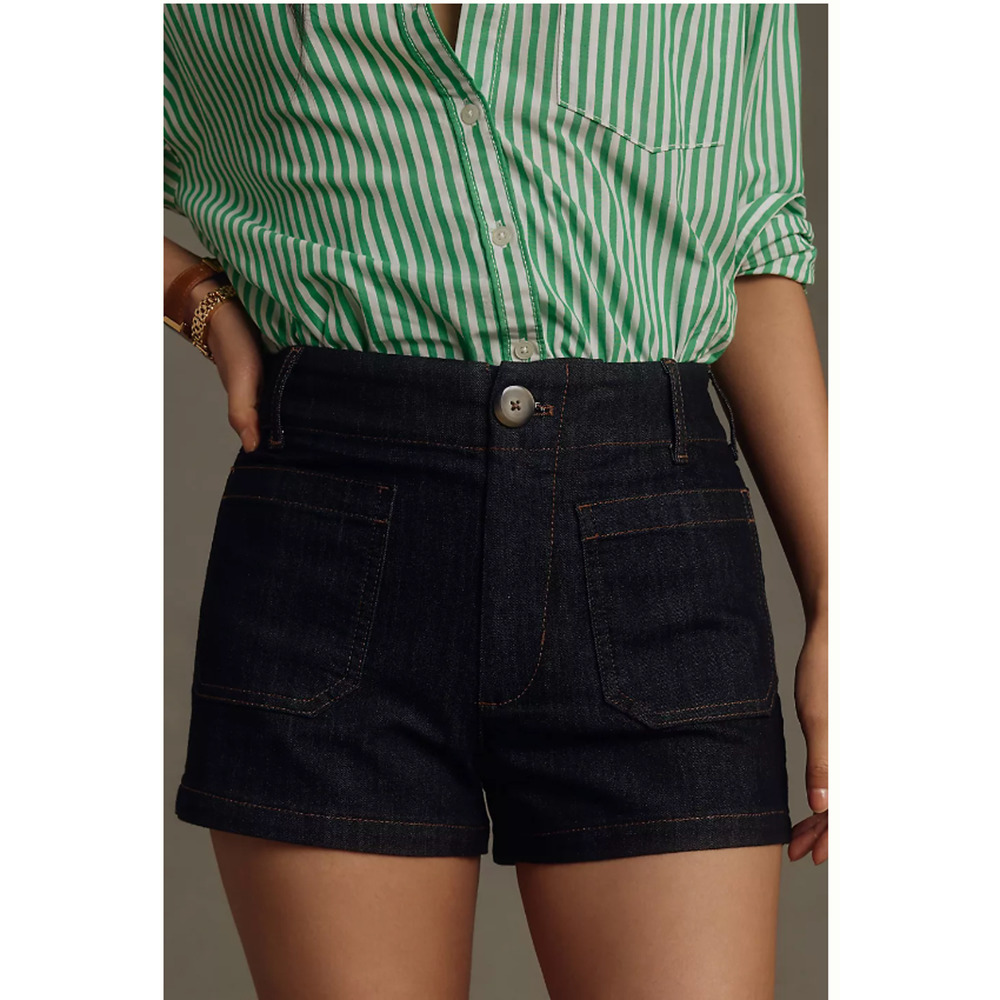 Anthropologie The Colette Shorts by Maeve: Denim Edition 28 NEW
